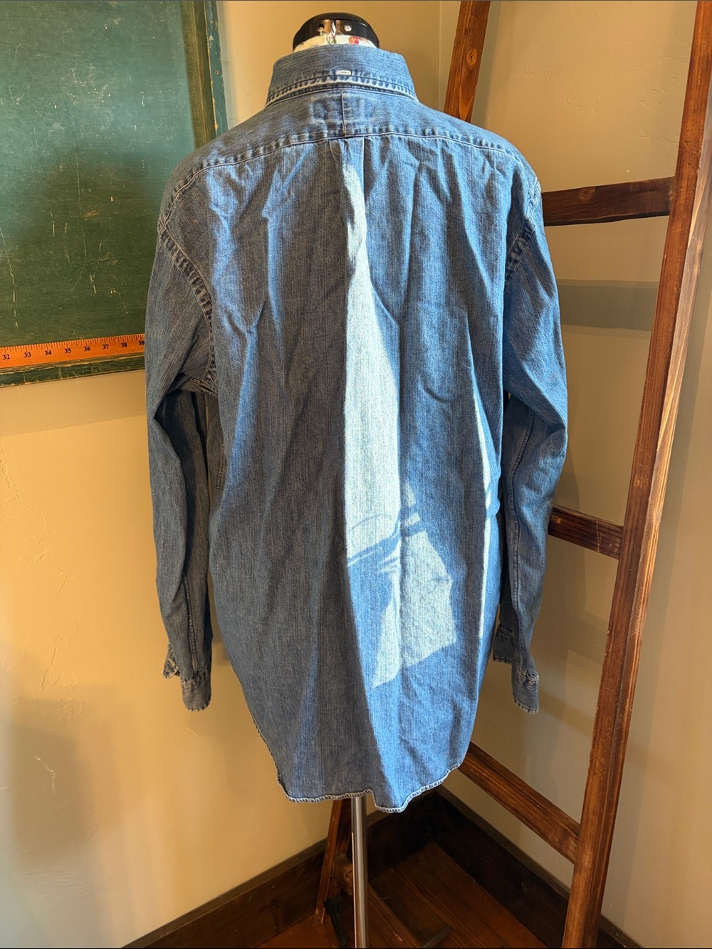 Ralph Lauren Denim Button-Down Shirt - Blue - Picture 3 of 5